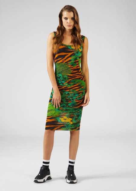 Rochie Versace Tropical Tiger Dama | GLTQJHX-94